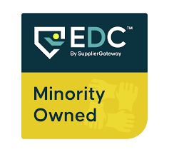 EDC by SupplierGateway — Minority Owned certification badge